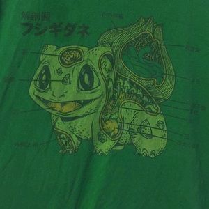2 Pokémon shirts of bulbasaur and squirtle